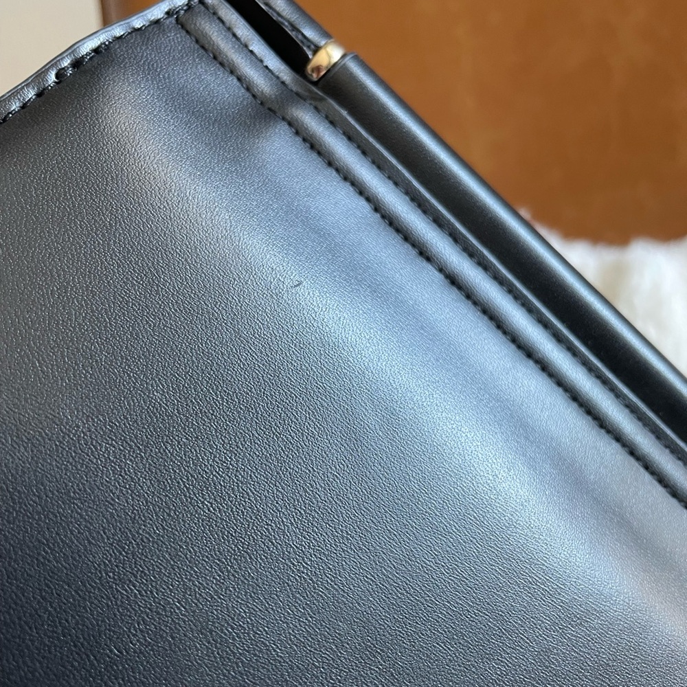 Topshop Cowhide Purse Crossbody Gold Hardware - Picture 8 of 9